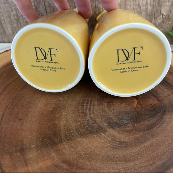 Diane Von Furstenberg Olive Oil Vinegar Cruet Set and Sugar Bowl Tamarind Yellow - Picture 5 of 13